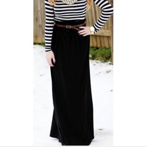 Lularoe black maxi skirt